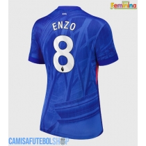 Camisa de time de futebol Chelsea Enzo Fernandez #8 Replicas 1º Equipamento Feminina 2025-26 Manga Curta